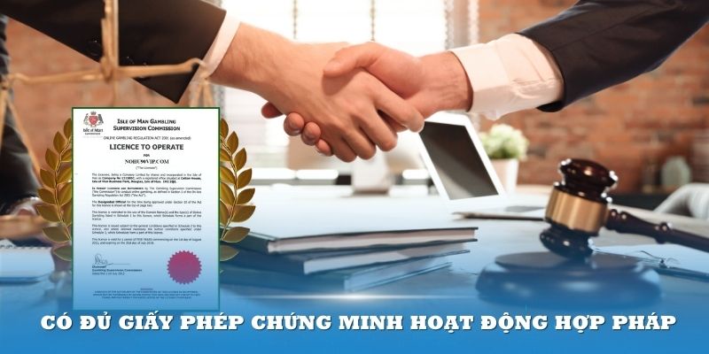 Đơn vị có đủ giấy phép chứng minh hoạt động hợp pháp